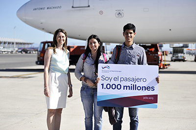 Pasajero 1000 millones - Barajas - Madrid